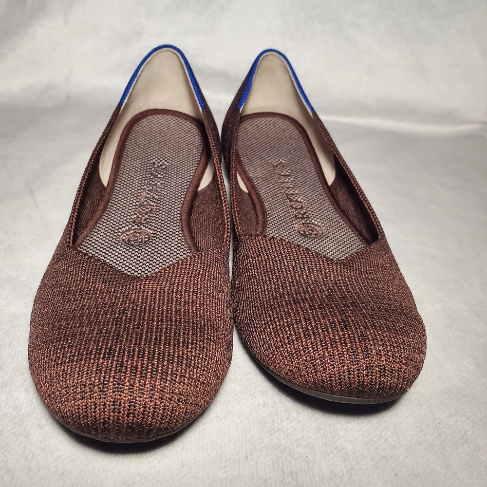 Rothy’s The Flat Women's Truffle Python Round Toe… - image 4